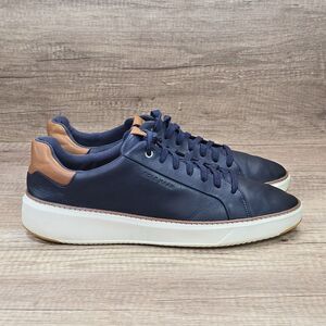 Cole Haan Grandpro Topspin Men's Size 12M Navy Blue Leather Sneakers (C37158)